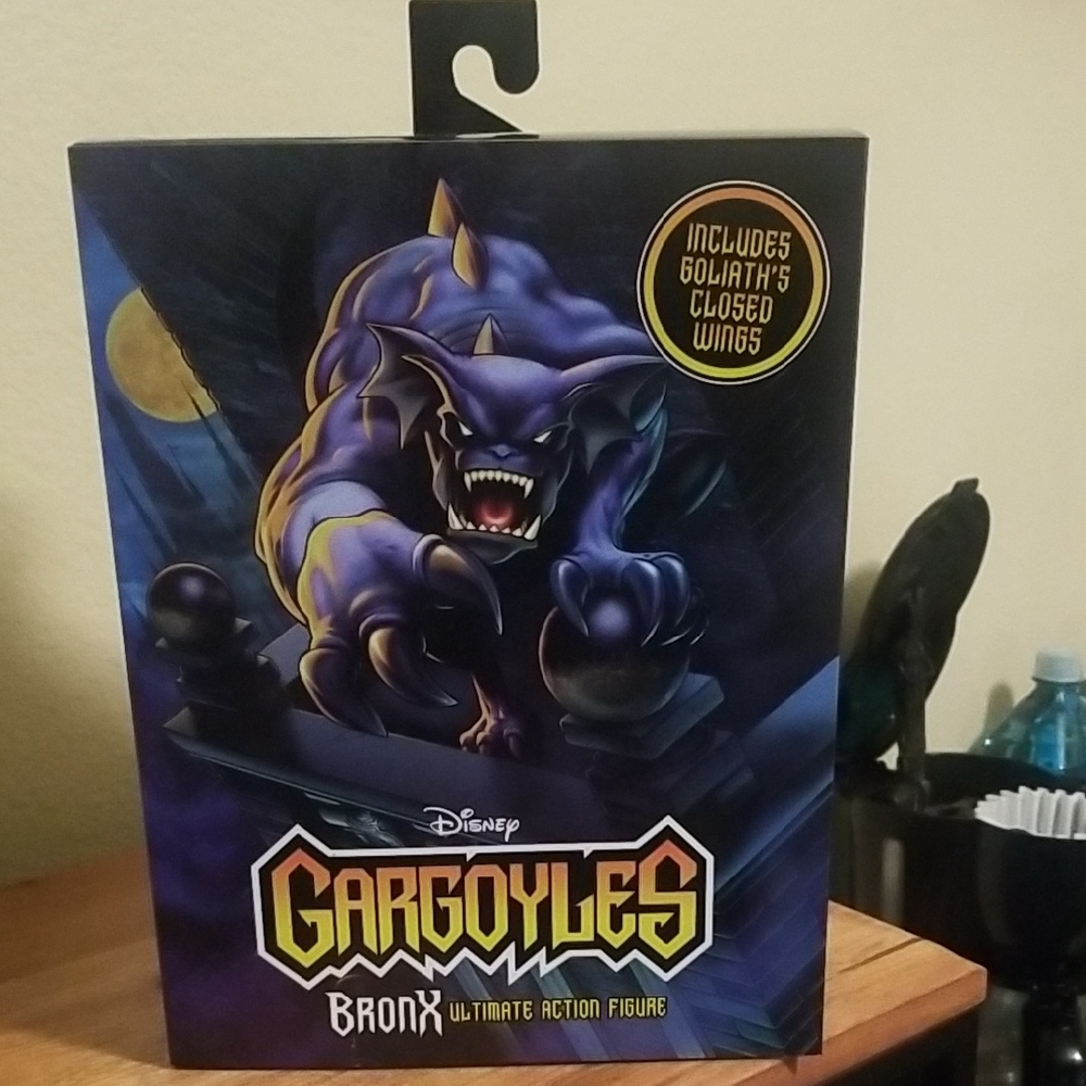 Disney Gargoyles Bronx Figure with Purple Design